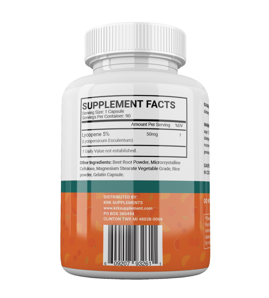 Lycopene 50mg Prostate Health Support Supplement