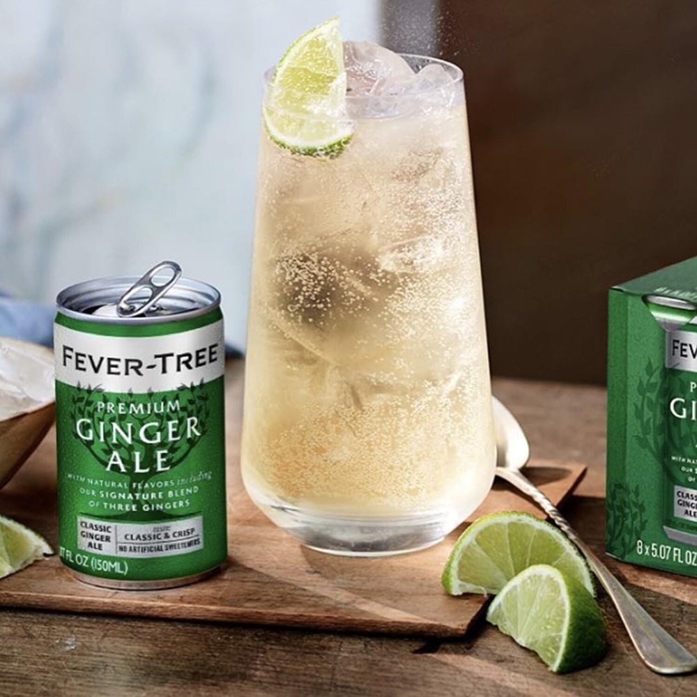 Fever Tree Premium Ginger Ale - Premium Quality Mixer and Soda - Refreshing B...