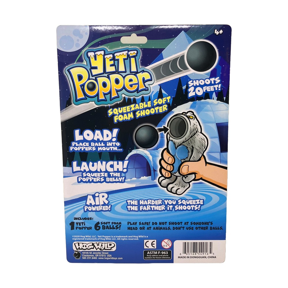 New - Hog Wild Yeti Popper - Ages 4+ | 1 player