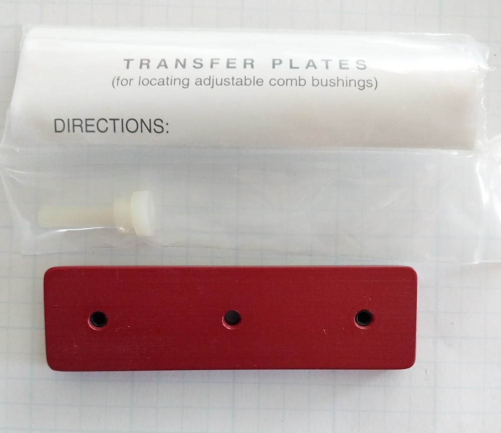 Graco #350 Small Adjustable Comb Hardware and Transfer Plate