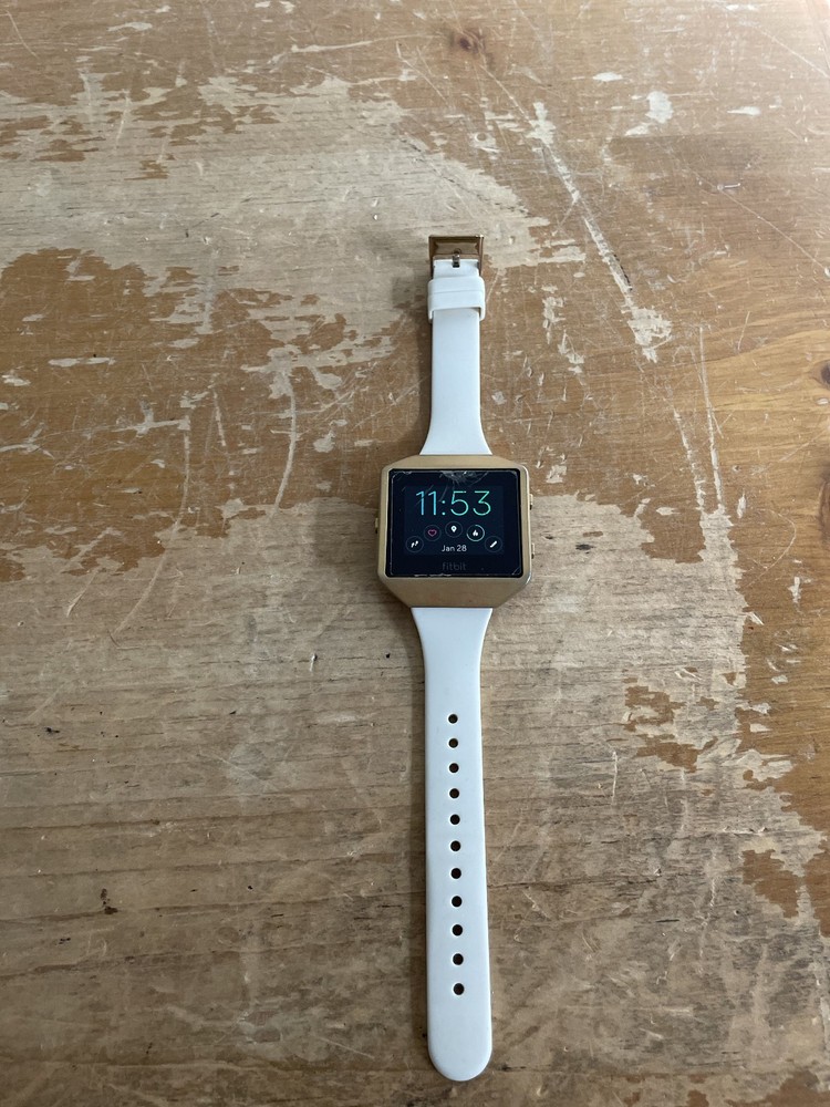 Fitbit Blaze Activity Tracker Medium White Band With Charger