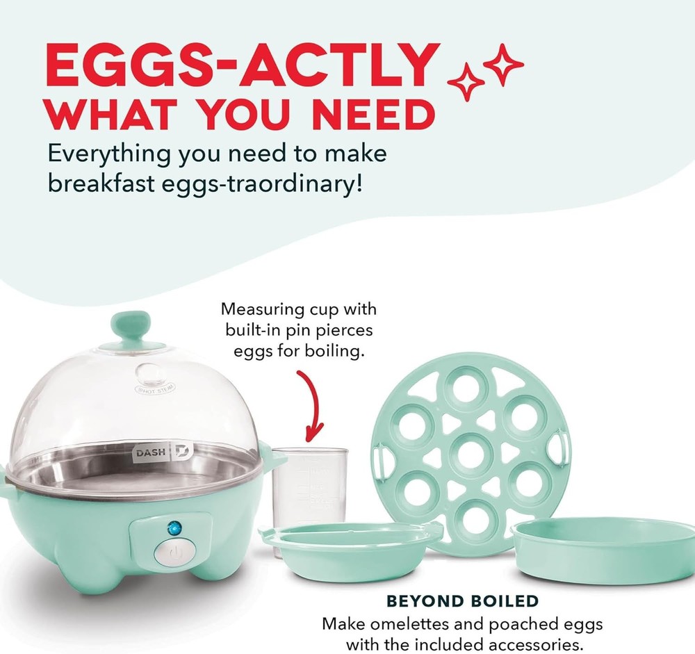 Brand New Rapid Egg Cooker Aqua 7 Eggs