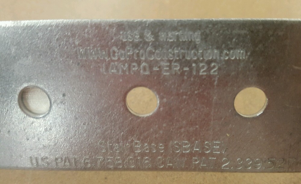 GoPro Construction SBASE-1 Stair Bracket Base