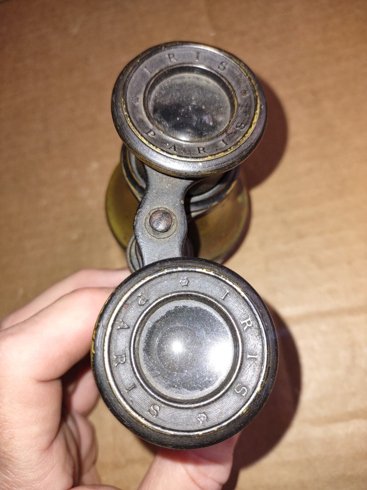Vintage Paris Brass Binoculars Nautical