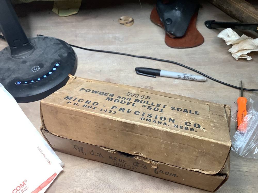 Micro-Precision Model 501 Powder Bullet Scale Vintage Reloading 1670