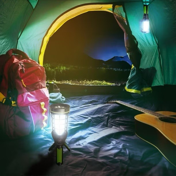 Luceco Rechargeable Olympia Tripod 360° Work Light Twin Pack