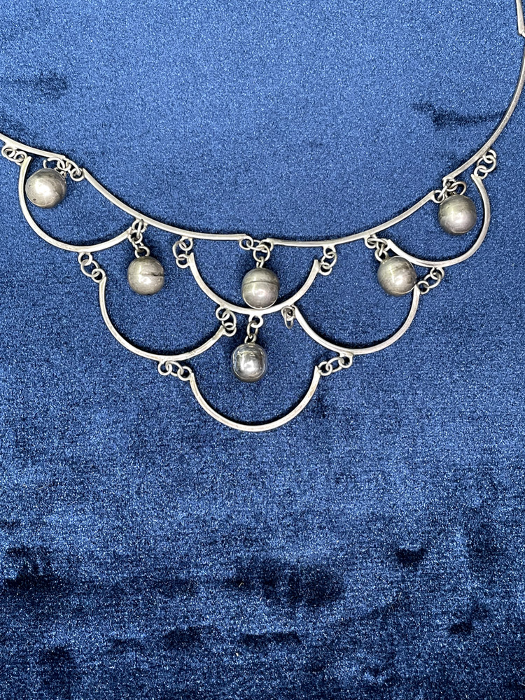 Mexican 925 silver & beaded necklace