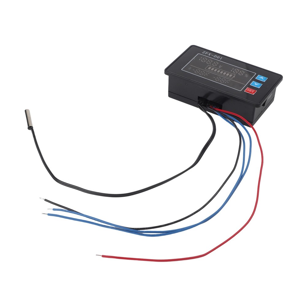 Digital Temperature Control Voltage Electricity Meter DC9V to 100V Range