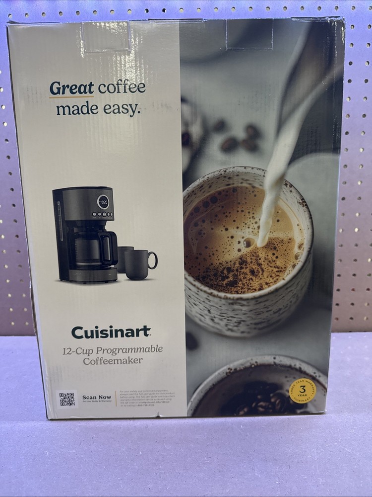 Cuisinart 12 Cup Programmable Coffeemaker Glass Carafe