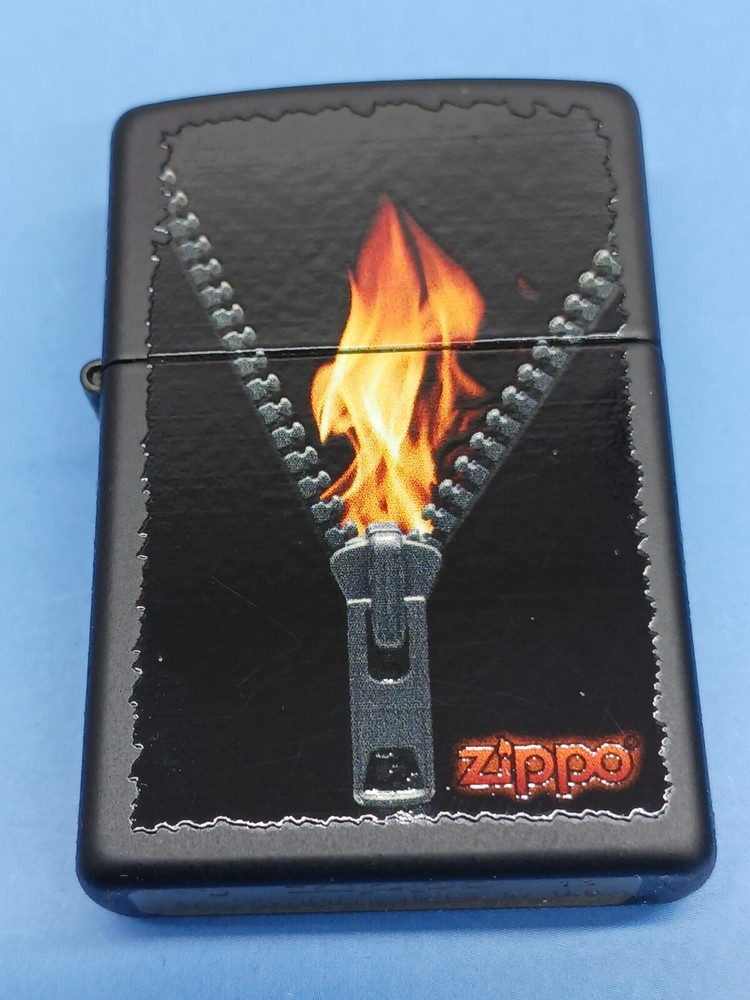 Zippo Black Matter Zipper/Flame Lighter 28309