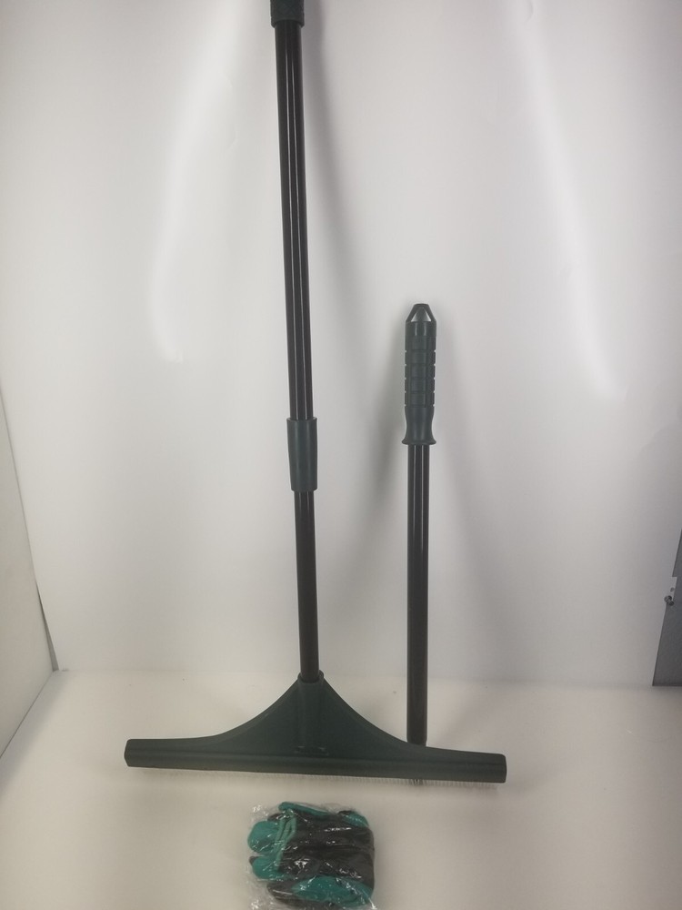 Zackinler Adjustable Artificial Turf Rake with Telescopic Handle