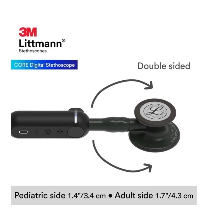 3M Littmann CORE Digital Stethoscope BLACK - New Open Box, Missing Charger
