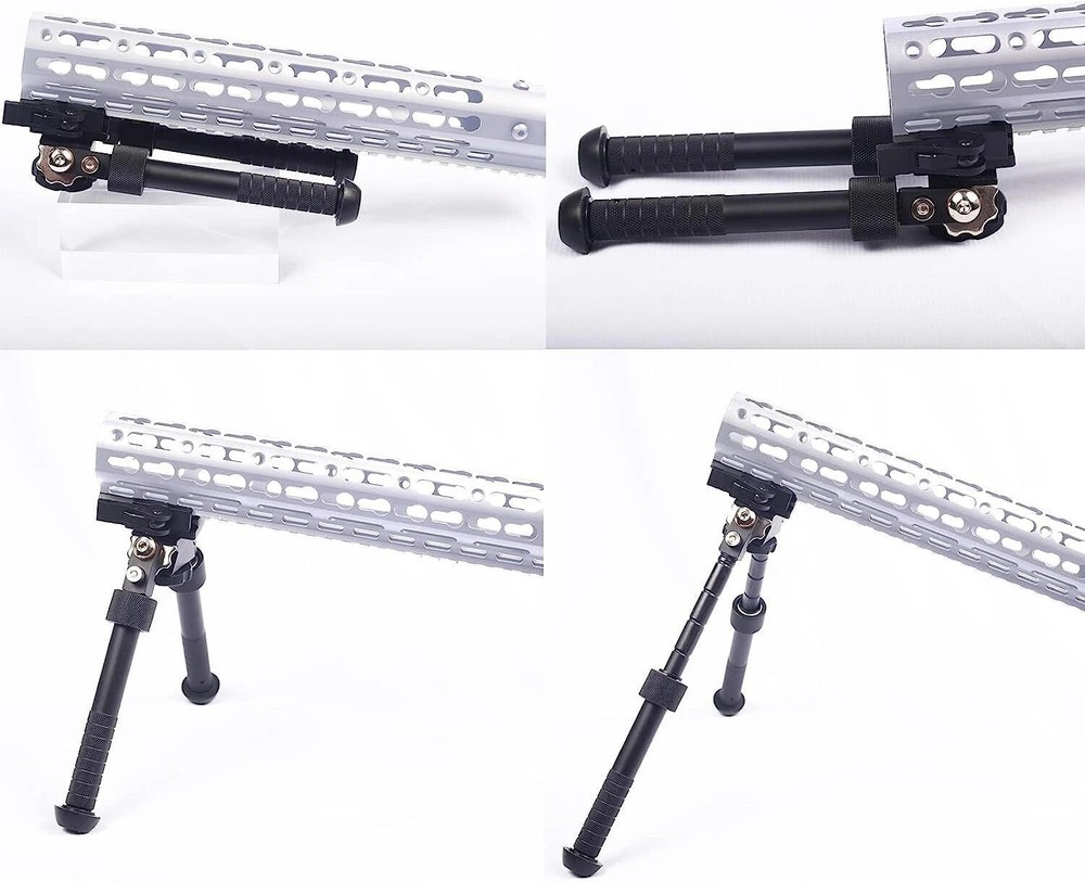 4.75- 9" Foldable Adjustable Bipod Combination for Keymod Picatinny System