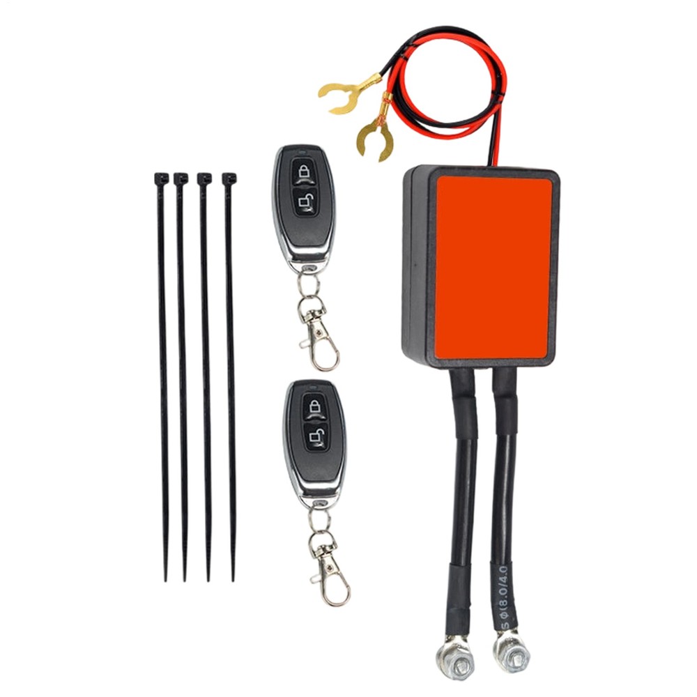 Wireless Remote Control Motorcycle Battery Disconnect Switch Cut Off Isolator