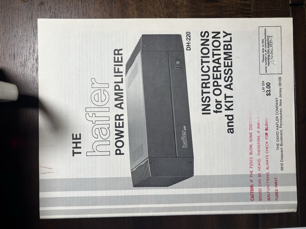 HAFLER DH-220 Power Amplifier