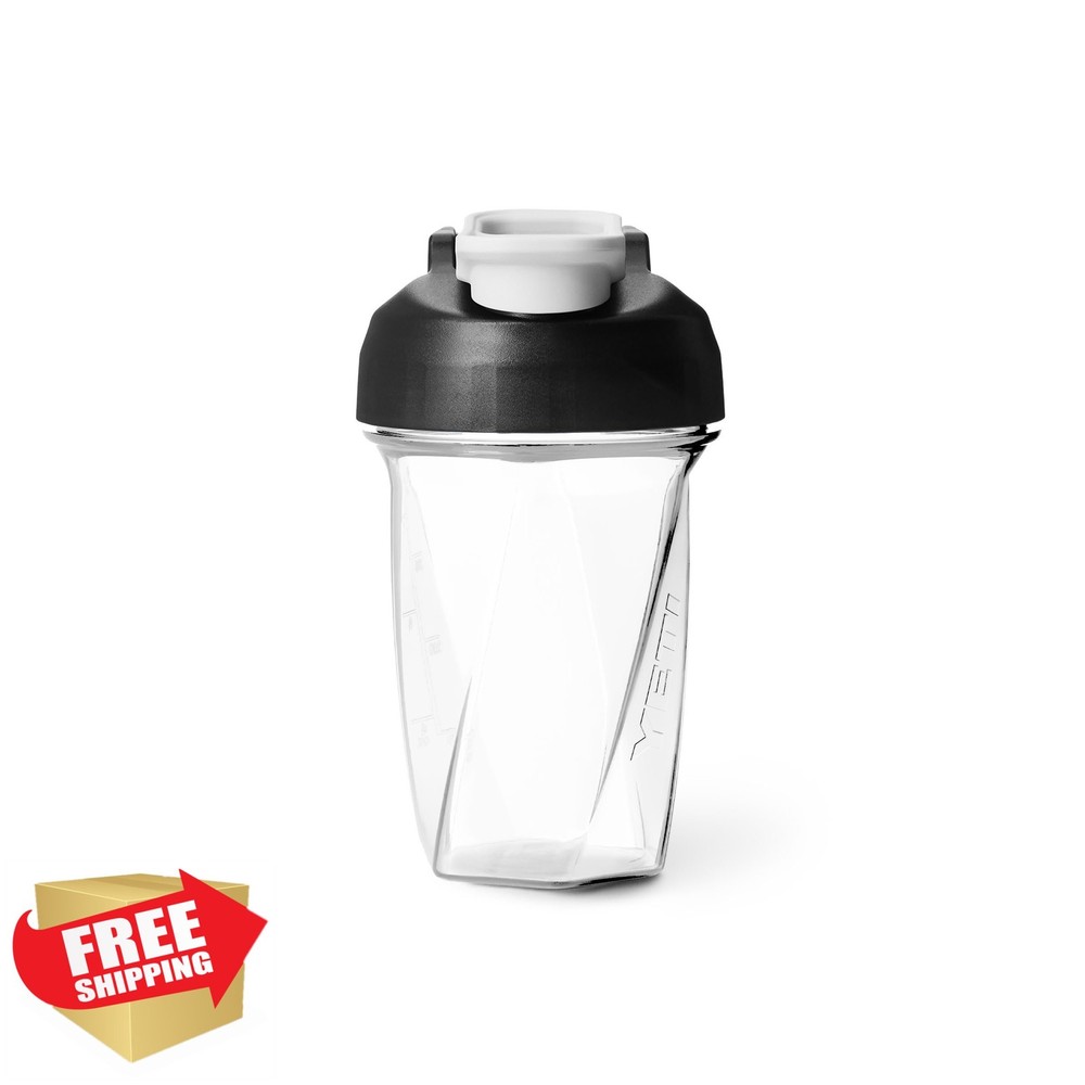 YETI Yonder Shaker Bottle 20oz Clear Blender Vortex Pre Workout
