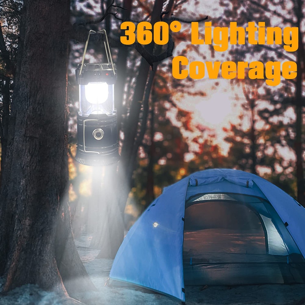 Collapsible Portable LED Camping Lantern XTAUTO Lightweight 4-pack, White
