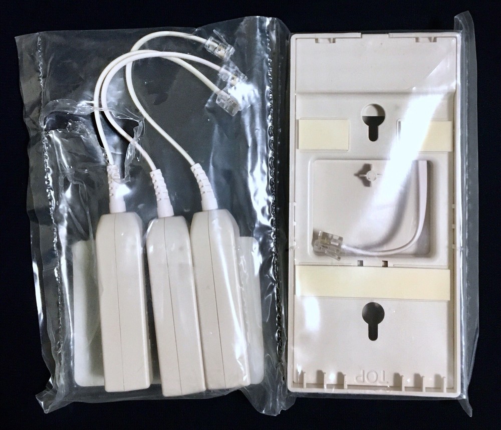 Open package; DSL Phone Filter Kit-Model DSLAP2WD (3) InLine (1) Wall Filter.