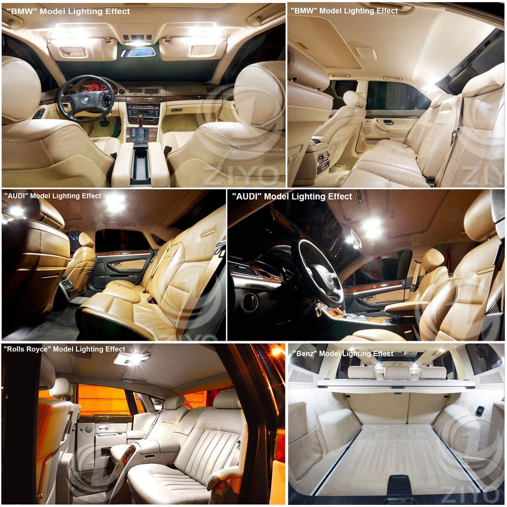 LED Interior Light Kit for AUDI Q7 2005-2015 White Light Bulb Upgrade Error Free