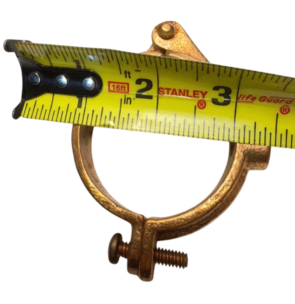 Nvent Caddy 2" Copper Plated Cast Iron Split Ring Hanger, 3/8" Mount Size