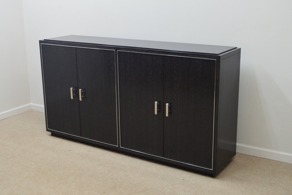 Ralph Lauren Modern Ebonized Buffet Sideboard (A)