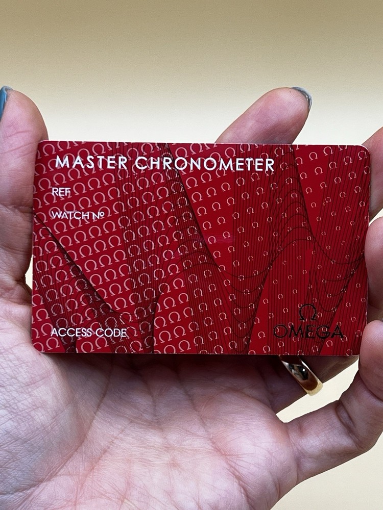 Omega Master Chronometer Display Certificate Off-Commercial