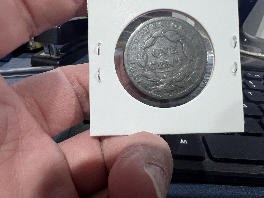 1837 1c Large Cent Coronet Head Details (500c)