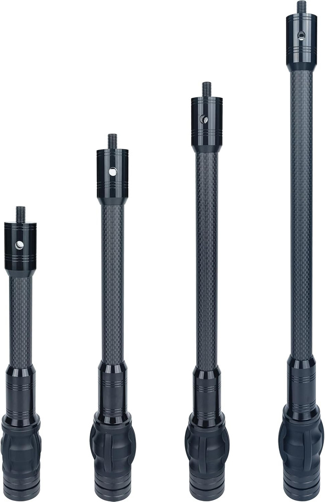 Carbon Archery Bow Stabilizer Single Side Adjustable V-Bar Mount Quick Disconnec