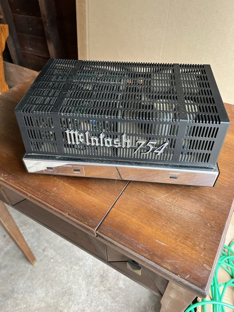 McIntosh 754 Power Amplifier Stereo Mono Working Tested
