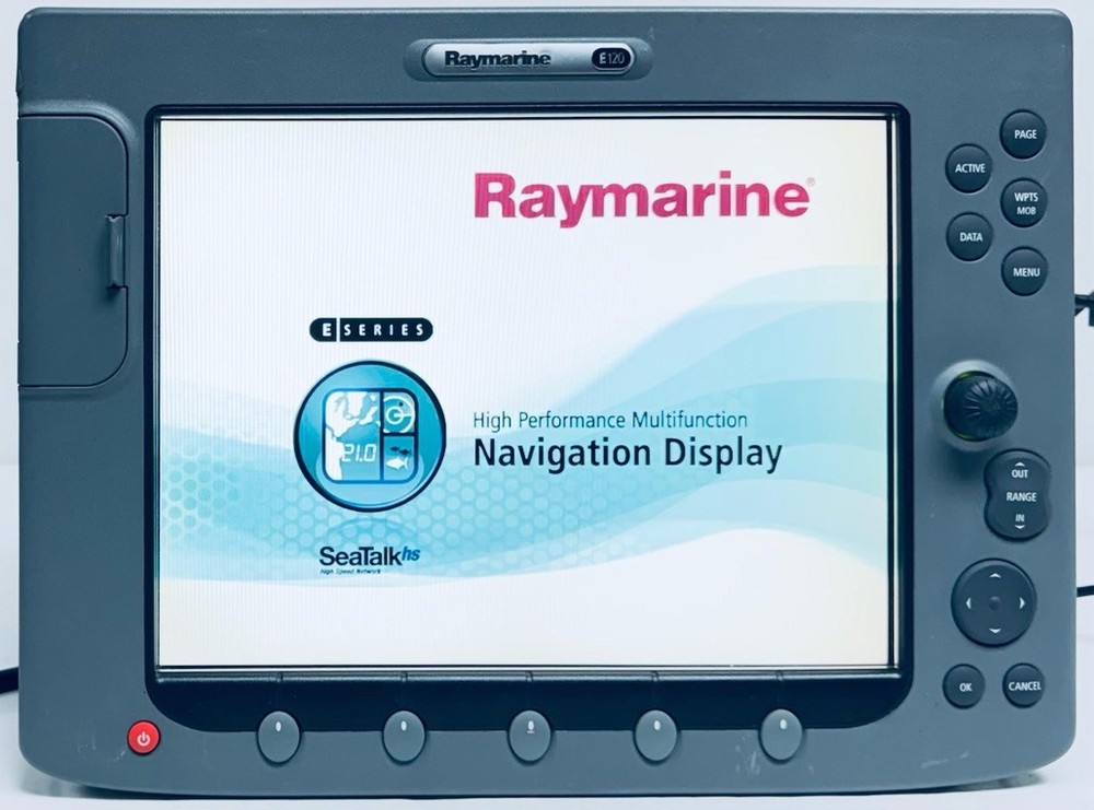 Raymarine E120 GPS Chartplotter Radar Multi-Function Display MFD