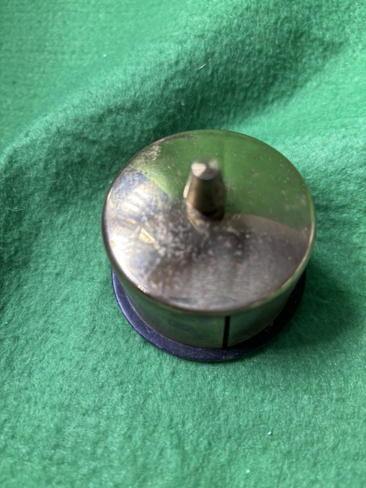 Vtg Brass Stamp Roll Holder Dispenser 2”