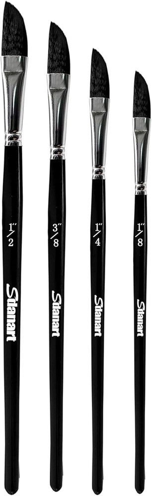 4PCS Dagger Striper Brush Set, Premium Dagger Paint Brushes Set, Professional Da