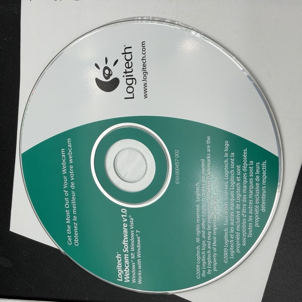 Logitech Webcam Software v1.0 - Windows XP Vista 7 2009 Disc Only CD-ROM