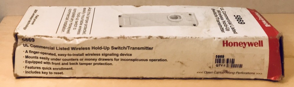 Honeywell 5869 Wireless Hold Up Panic Switch Transmitter
