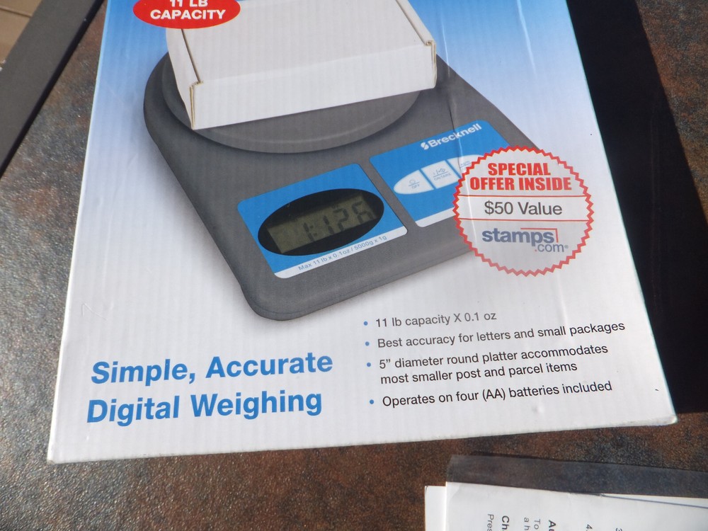 New Open Box Brecknell Digital Postal & Parcel Scale Model 311, 11lb Capacity