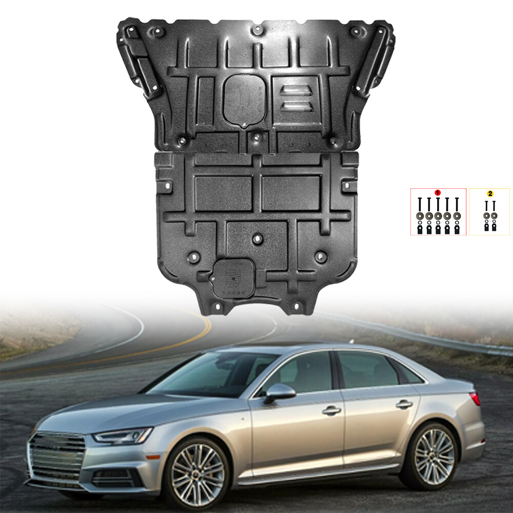 2Pcs Engine Splash Guard For Audi A4 2017-2024 Under Engine Shield Cover Board