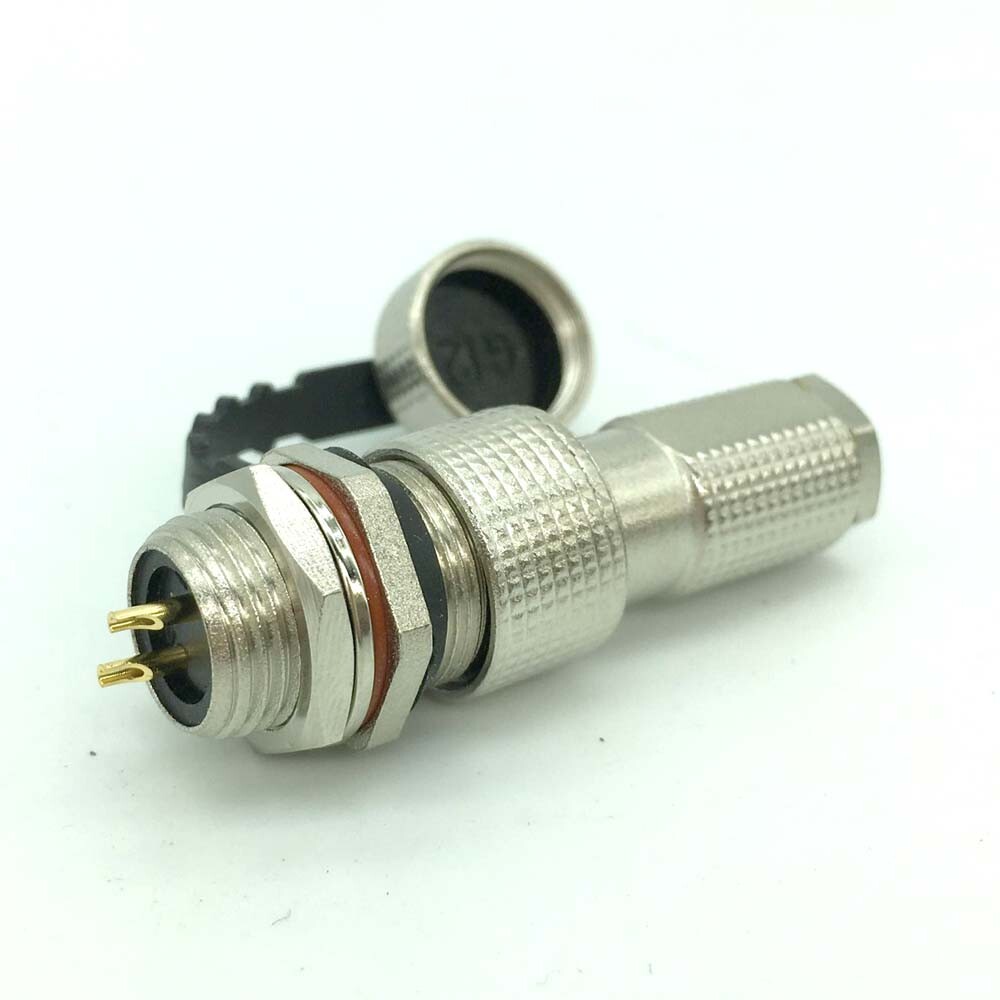 2 sets GX12 G12 IP67 Waterproof 2-pin Aviation Plug & Socket Cable Connectors