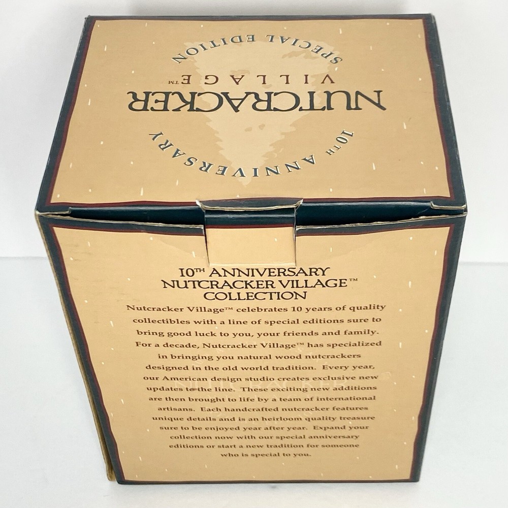 Nutcracker Village 10th Anniversary Purple Soldier Nutcracker