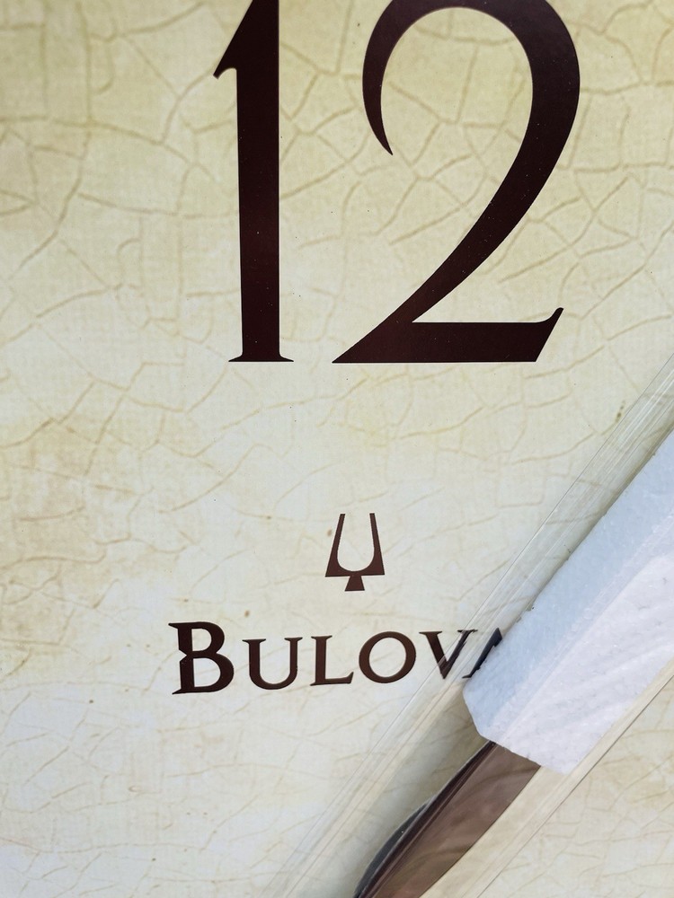 Bulova 34” Oversized Wall Clock NEW