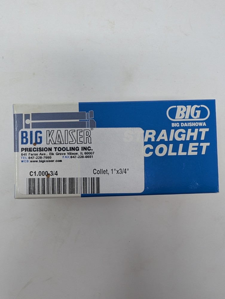 BIG KAISER Straight Collet - 1"x3/4"
