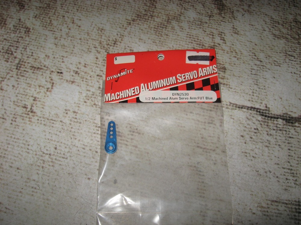 🔥 RC Dynamite ½ Futaba Servo Arm Aluminum Blue (1) DYN2530 🔥