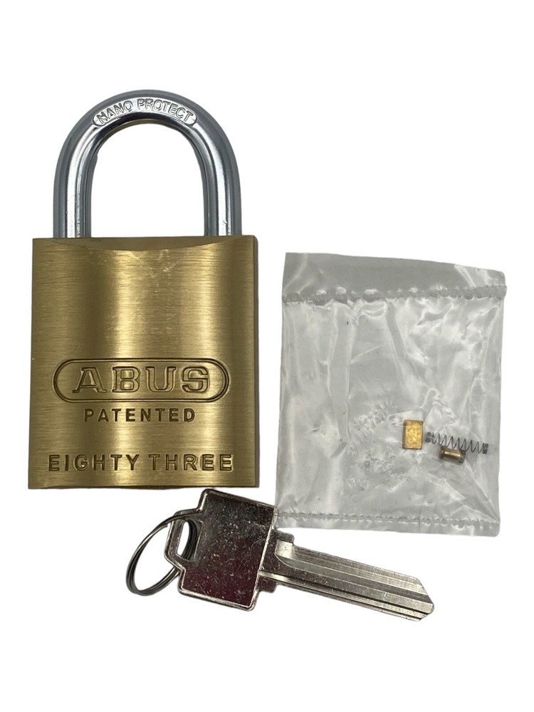 ABUS 83/45 Solid Brass Padlock w/ Key OB #900 In Box New