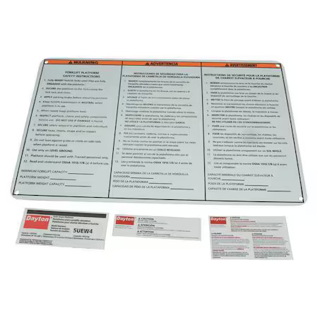DAYTON MHW4LG Identification Label Kit