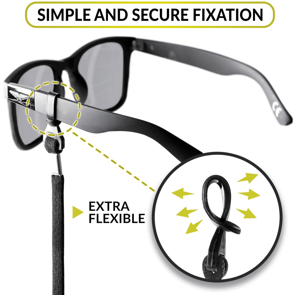 SIGONNA Eyeglass Straps & Cords – Non‑Slip Adjustable Glasses String Holder for