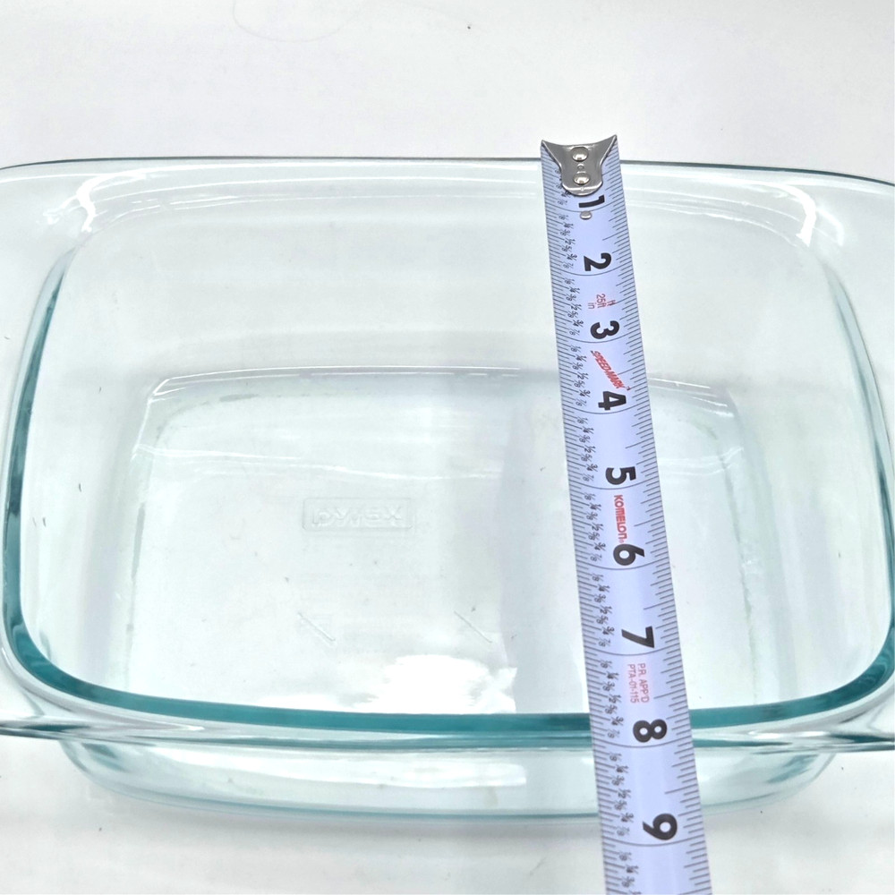 Pyrex Easy Grab Handles Clear Blue Glass Rectangular Casserole Dish With Lid