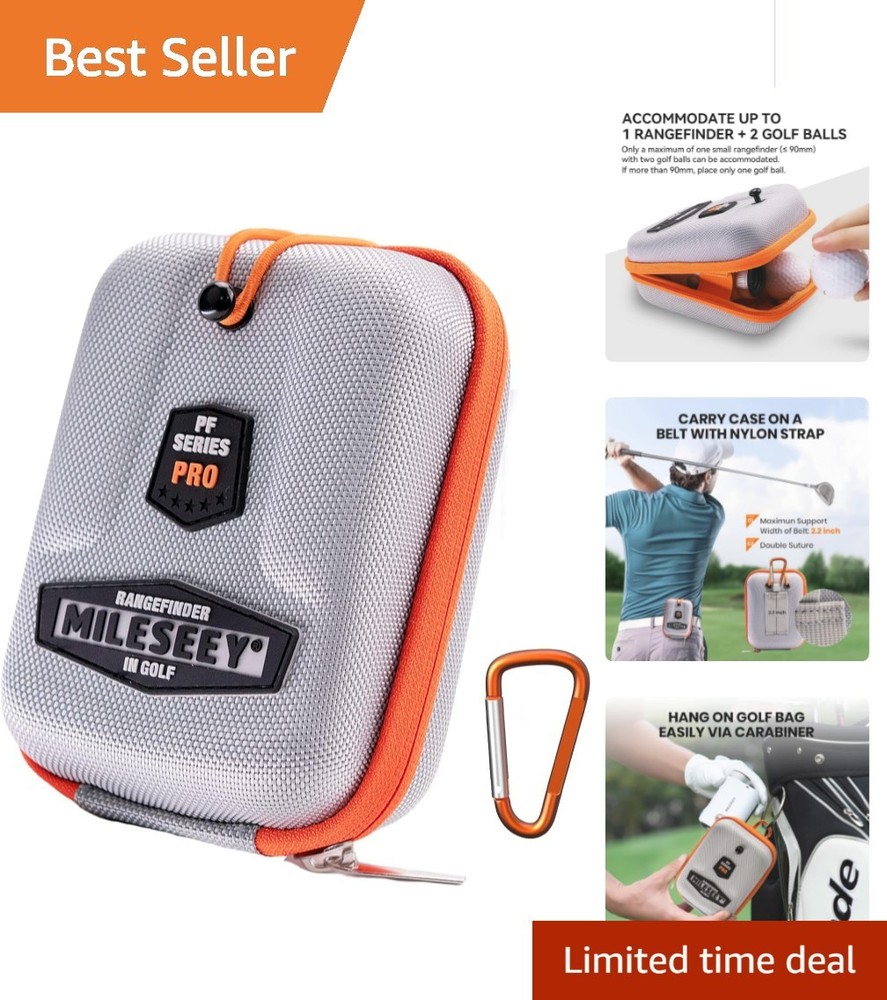 Durable Hard Shell Golf Rangefinder Case - Water and Scratch Resistant Design