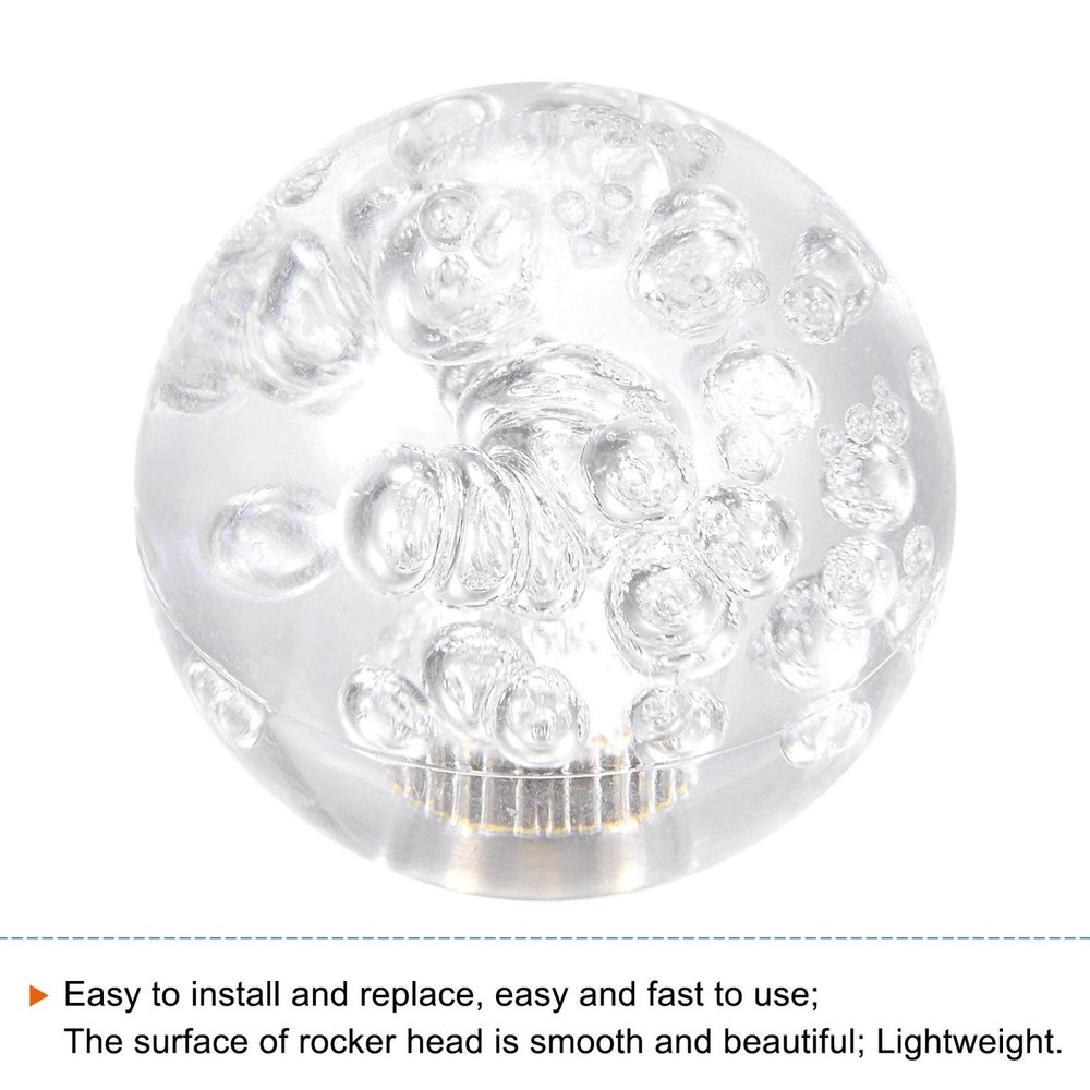 Top Handle Ball Head Joystick M6 Clear 2 Pack