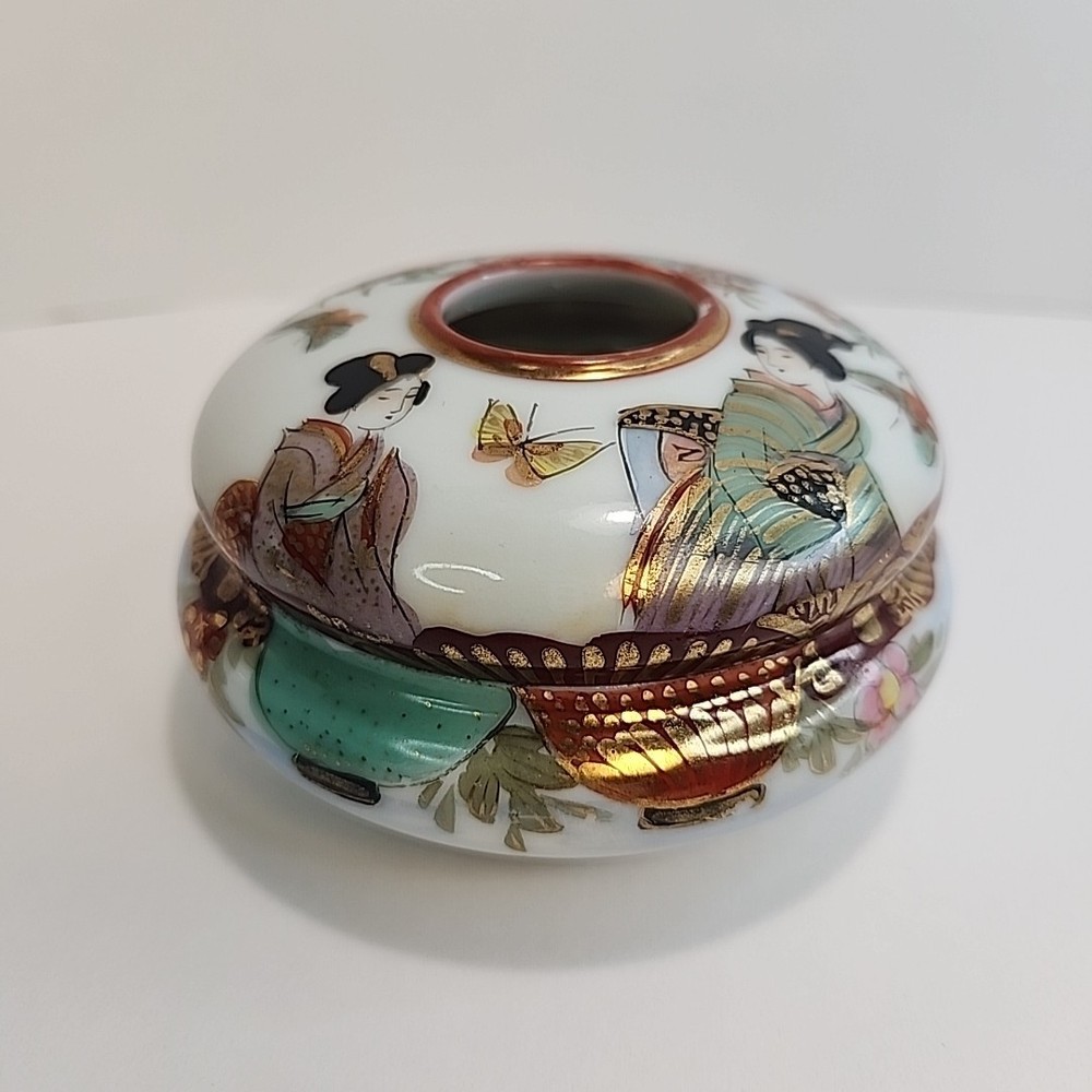 Vintage ASIAN CERAMIC HAIR RECEIVER