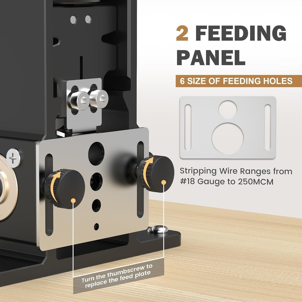 Adjustable Wire Stripper Machine Upgraded Drill-powered Stripper Automaticall...