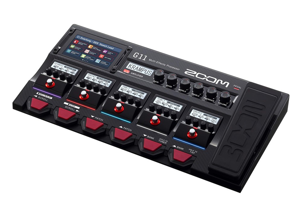 Zoom G11 Guitar Multi-Effects Processor with Expression Pedal, with Touchscreen